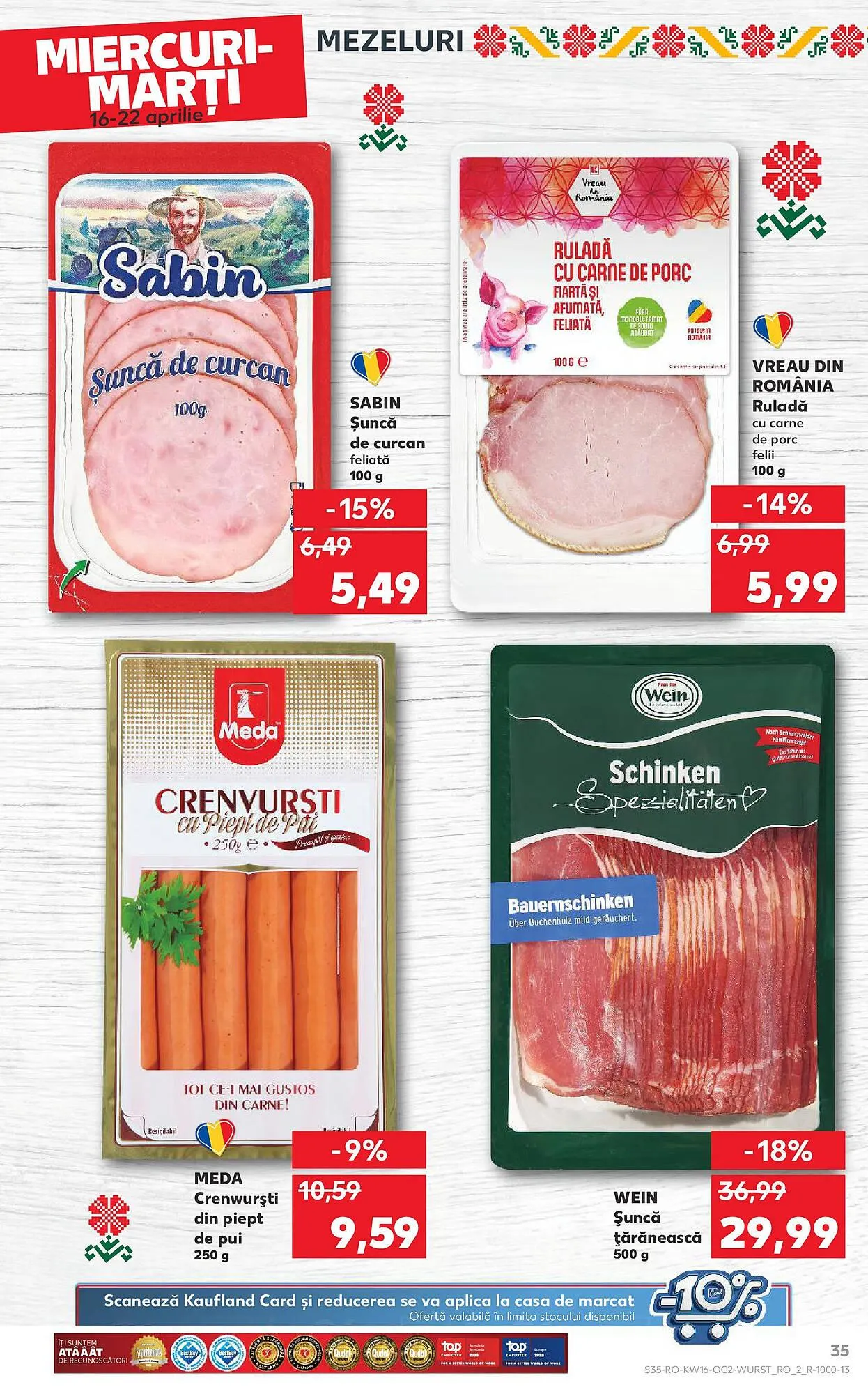 Catalog Catalog Kaufland de la 16 aprilie până la 22 aprilie 2025 - Revista Pagina 35