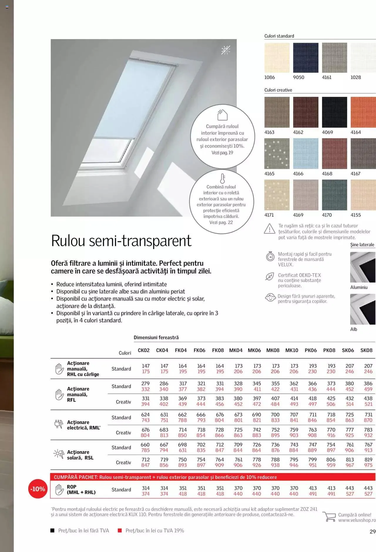 Catalog Velux catalog - Rulouri şi rolete 2022 de la 7 martie până la 31 decembrie 2023 - Revista Pagina 29