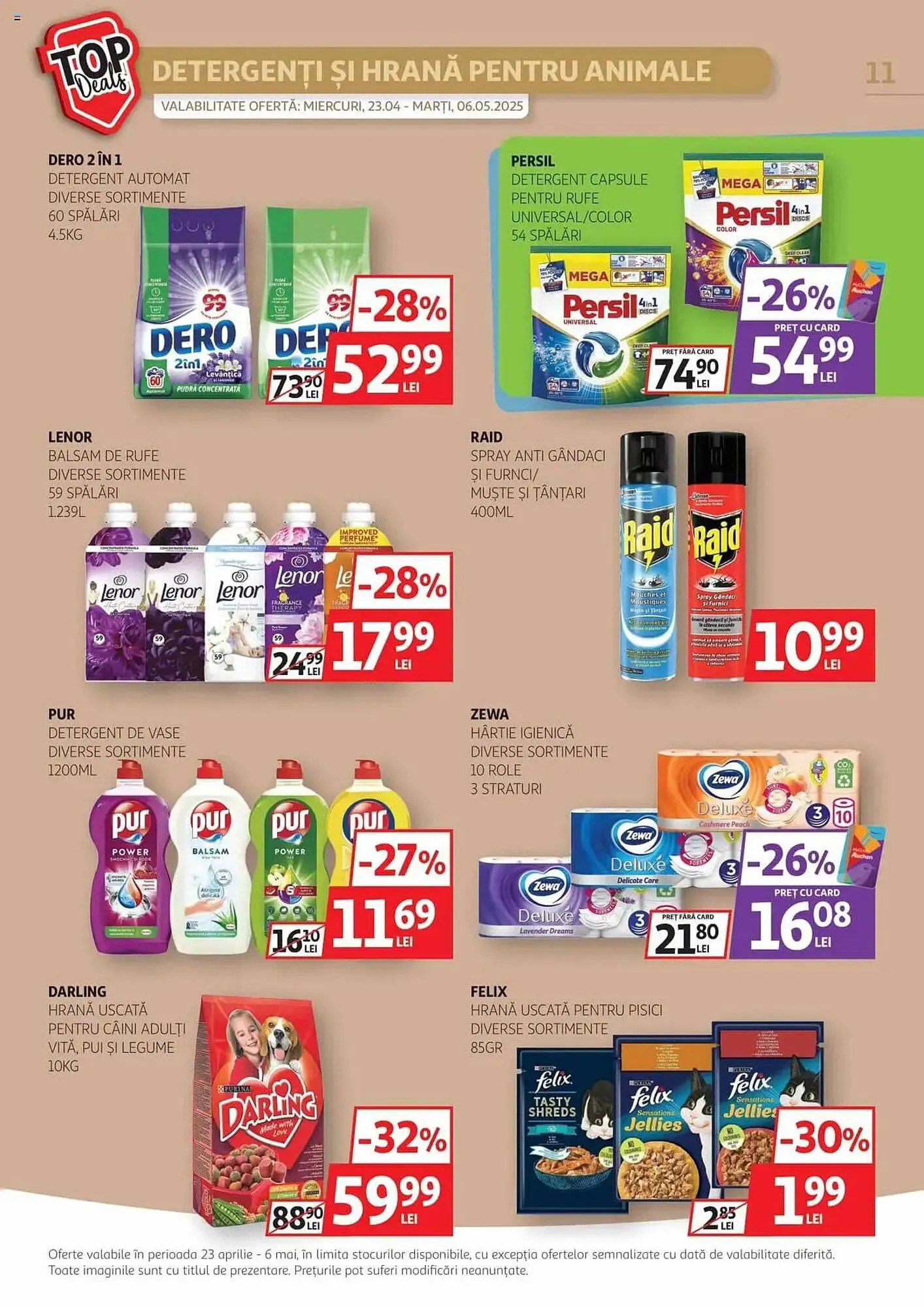 Catalog Catalog Auchan de la 23 aprilie până la 6 mai 2025 - Revista Pagina 11