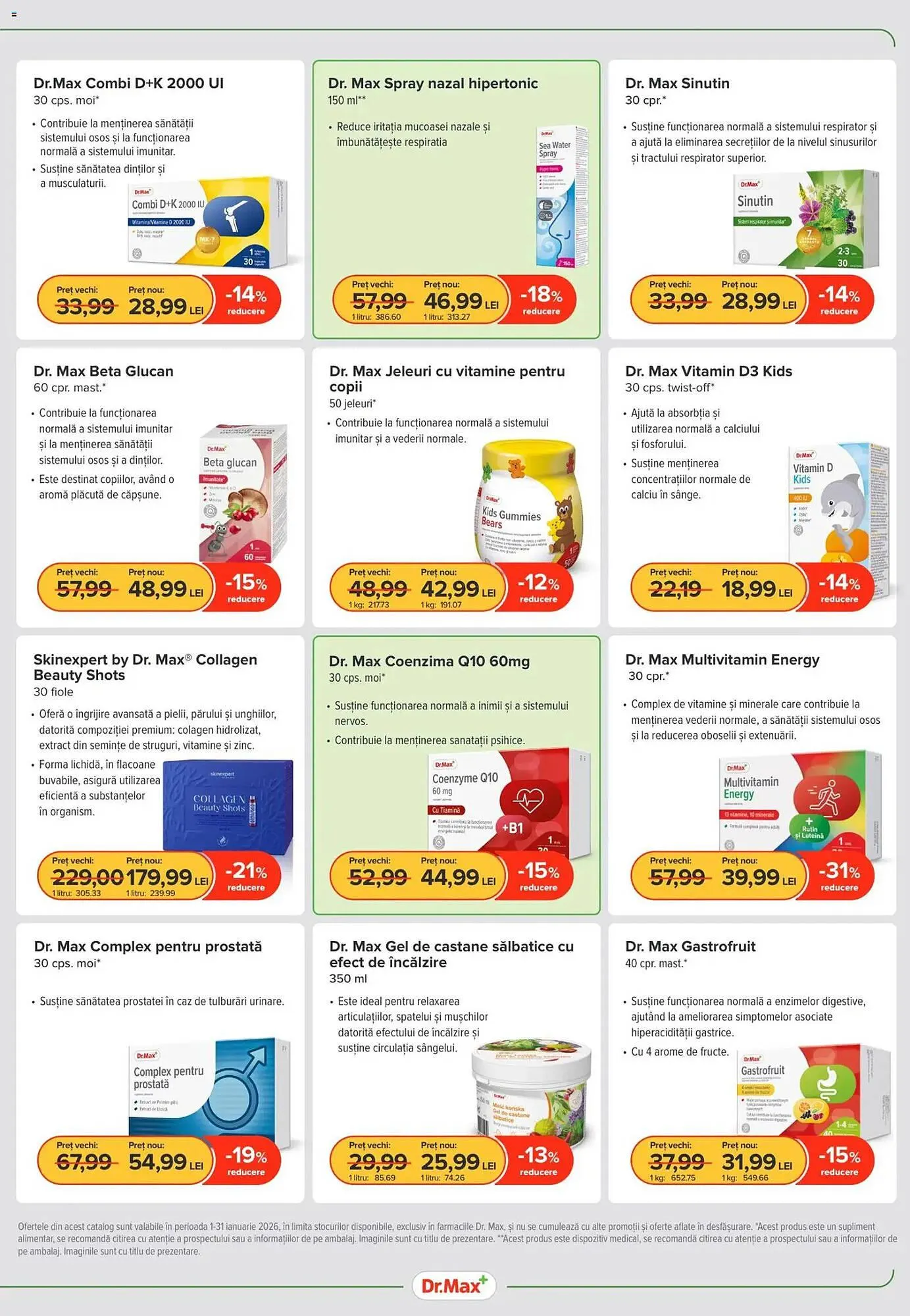 Catalog Catalog Dr.Max de la 31 decembrie până la 31 ianuarie 2026 - Revista Pagina 3