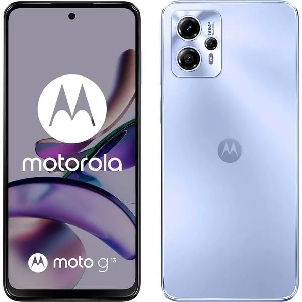 Telefon MOTOROLA Moto G13, 128GB, 4GB RAM, Dual SIM, Lavender Blue