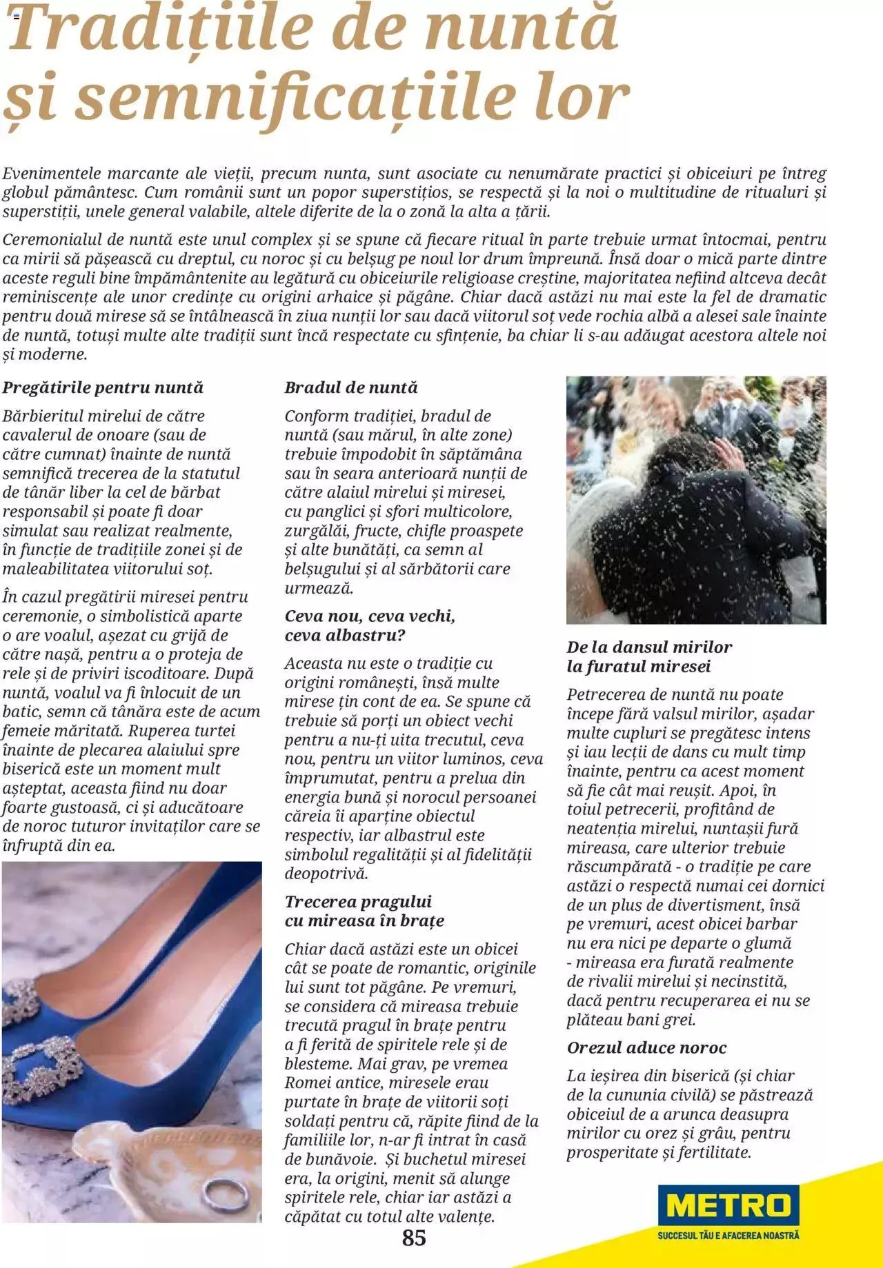 Catalog Metro - Ghid locații pentru evenimente 2022 de la 5 aprilie până la 31 decembrie 2023 - Revista Pagina 85