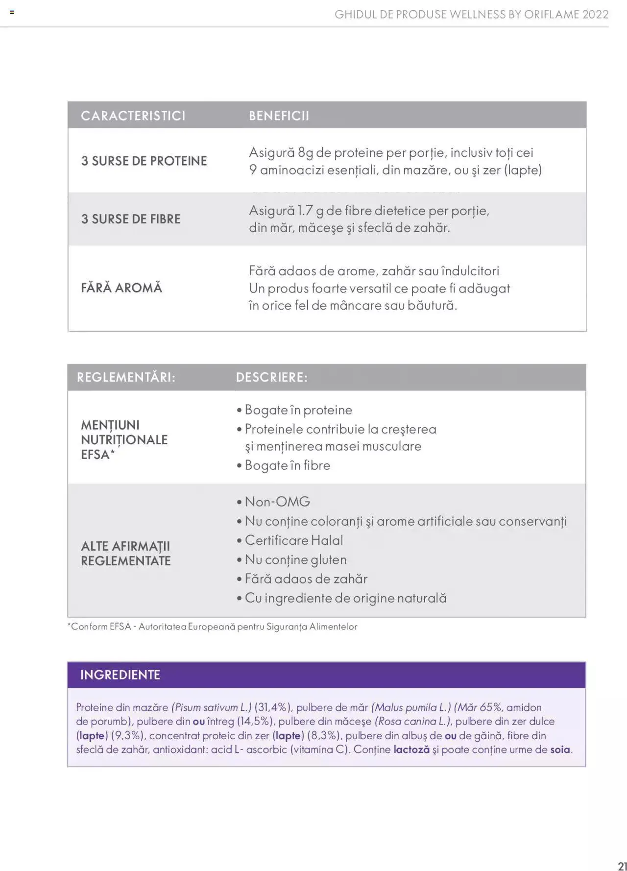 Catalog Oriflame catalog - Ghidul Wellness de la 28 septembrie până la 31 decembrie 2023 - Revista Pagina 21