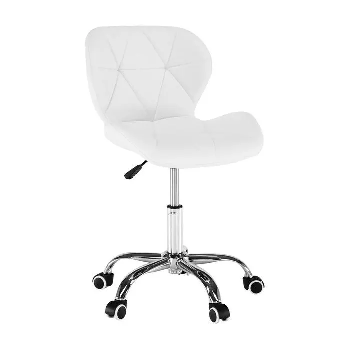 Scaun birou operational Argus New, rotativ, imitatie piele, alb