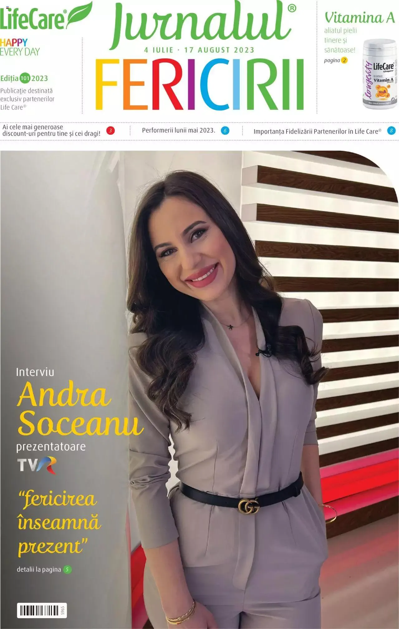 Catalog Life Care catalog - Jurnalul Fericirii Iulie/August de la 4 iulie până la 17 august 2023 - Revista Pagina 1
