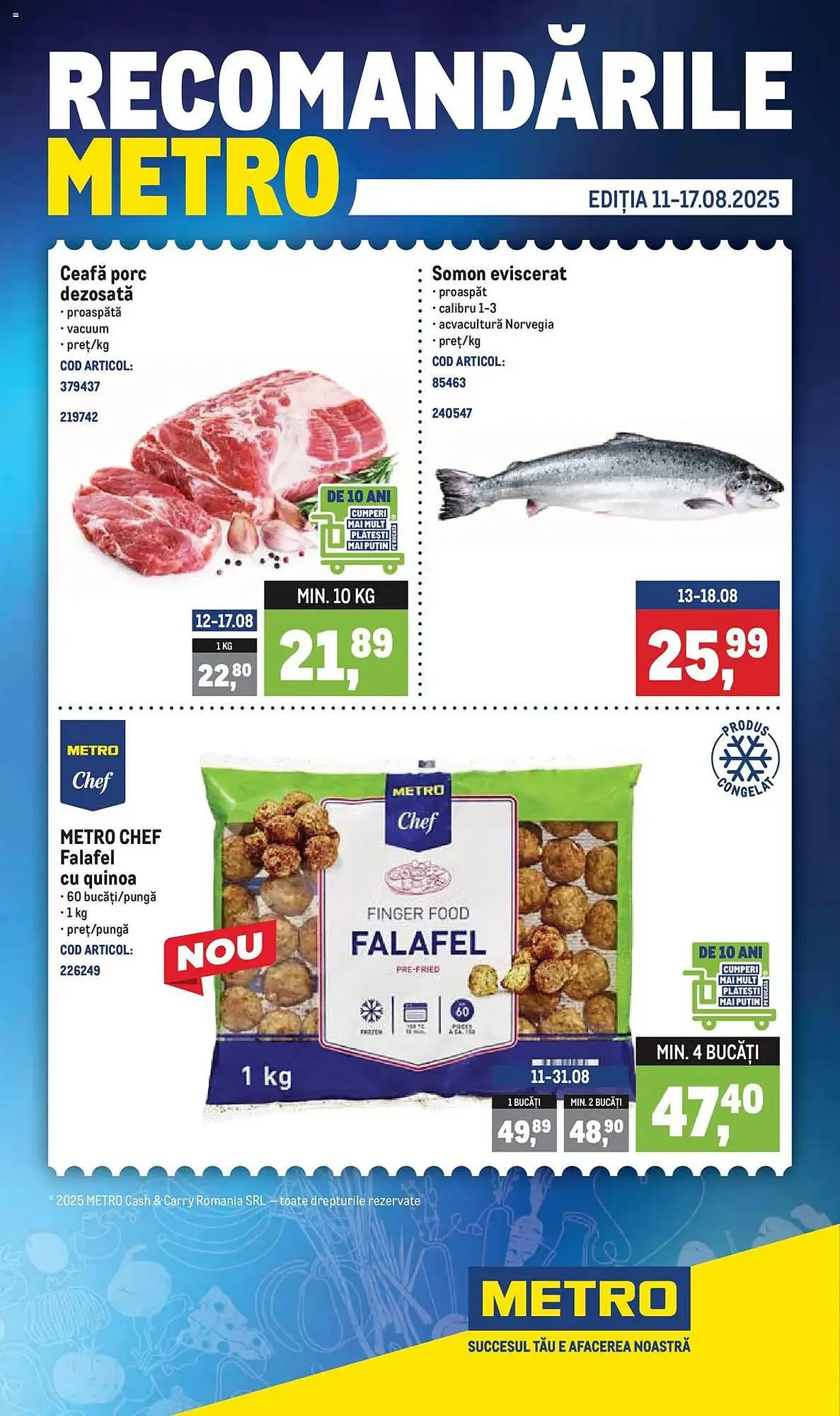 Catalog Catalog Metro de la 11 august până la 17 august 2025 - Revista Pagina 1