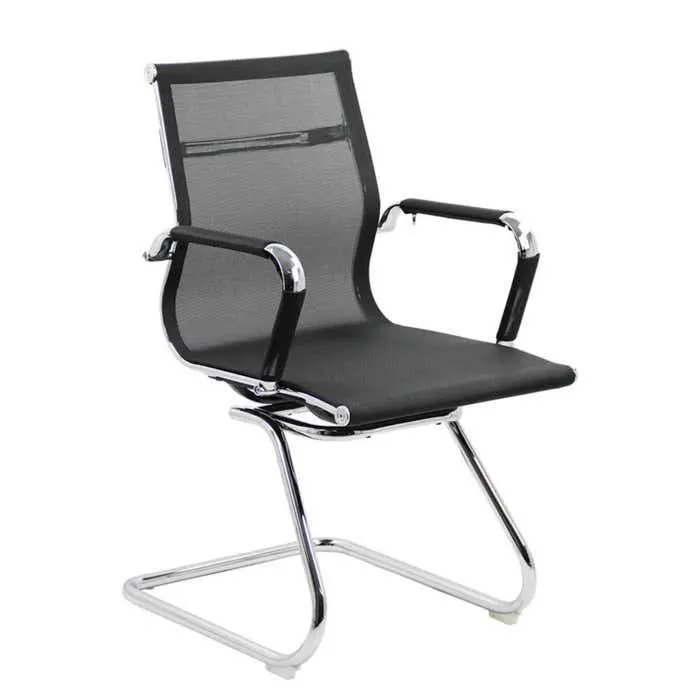 Scaun conferinta OFF 804, fix, mesh, negru