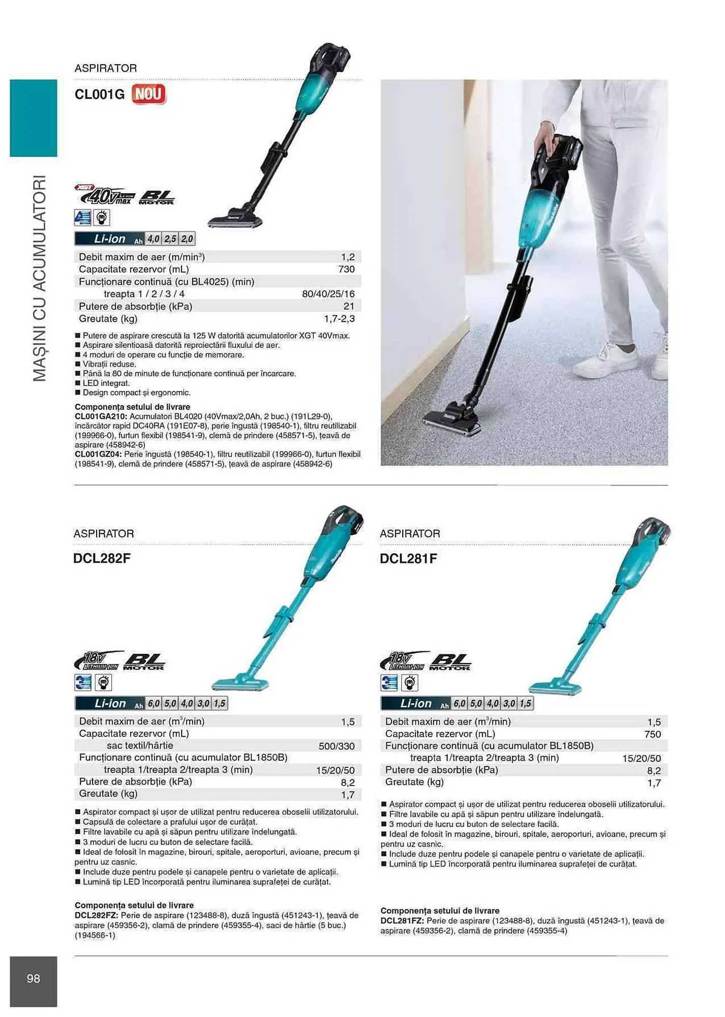 Catalog Makita catalog de la 1 ianuarie până la 31 decembrie 2023 - Revista Pagina 98