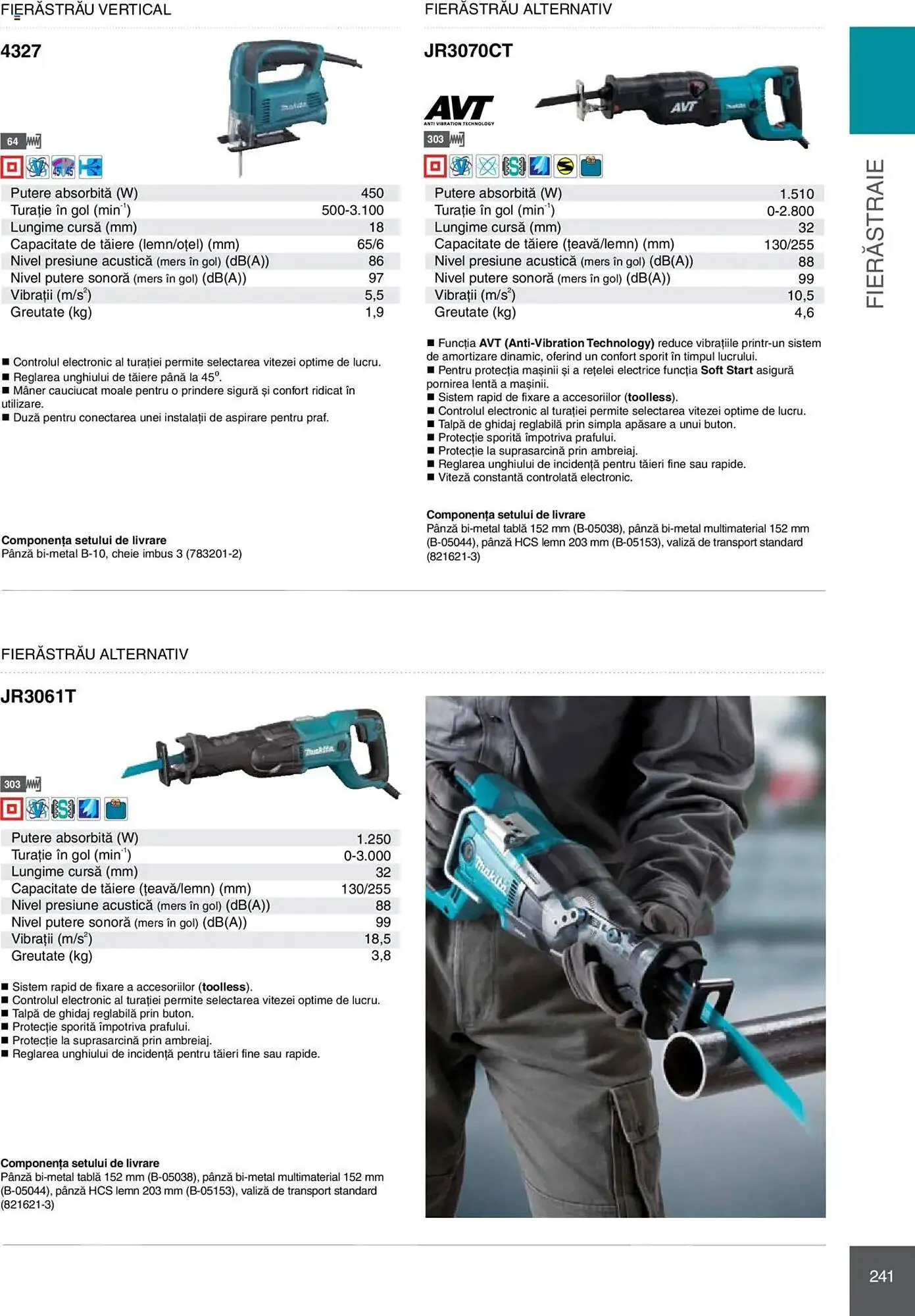 Catalog Catalog Makita de la 8 ianuarie până la 31 decembrie 2025 - Revista Pagina 241
