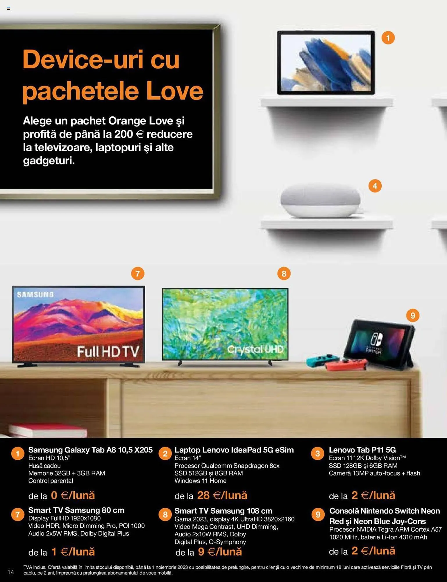Catalog Orange catalog de la 5 septembrie până la 21 noiembrie 2023 - Revista Pagina 14