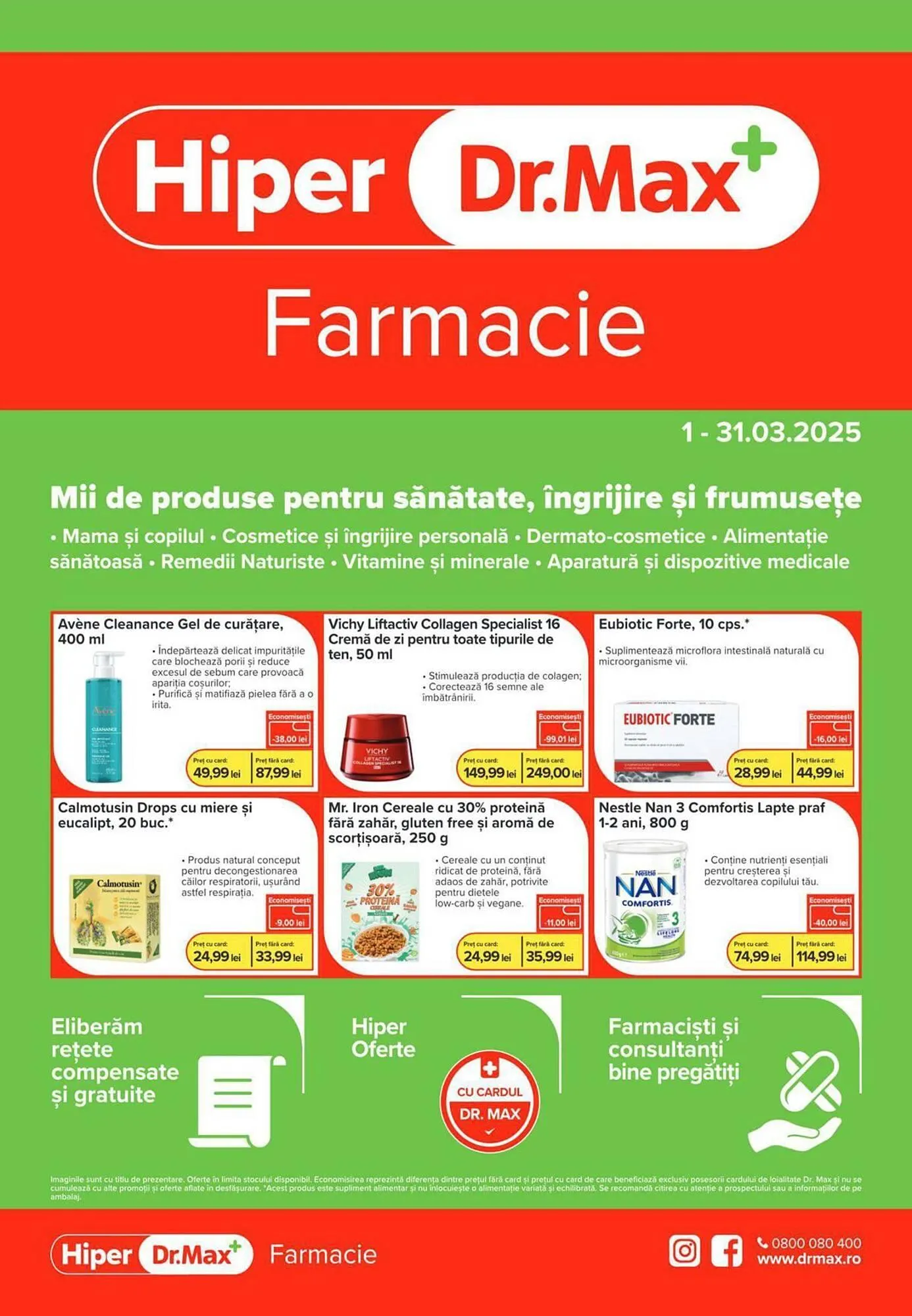 Catalog Catalog Dr.Max de la 1 martie până la 31 martie 2025 - Revista Pagina 1