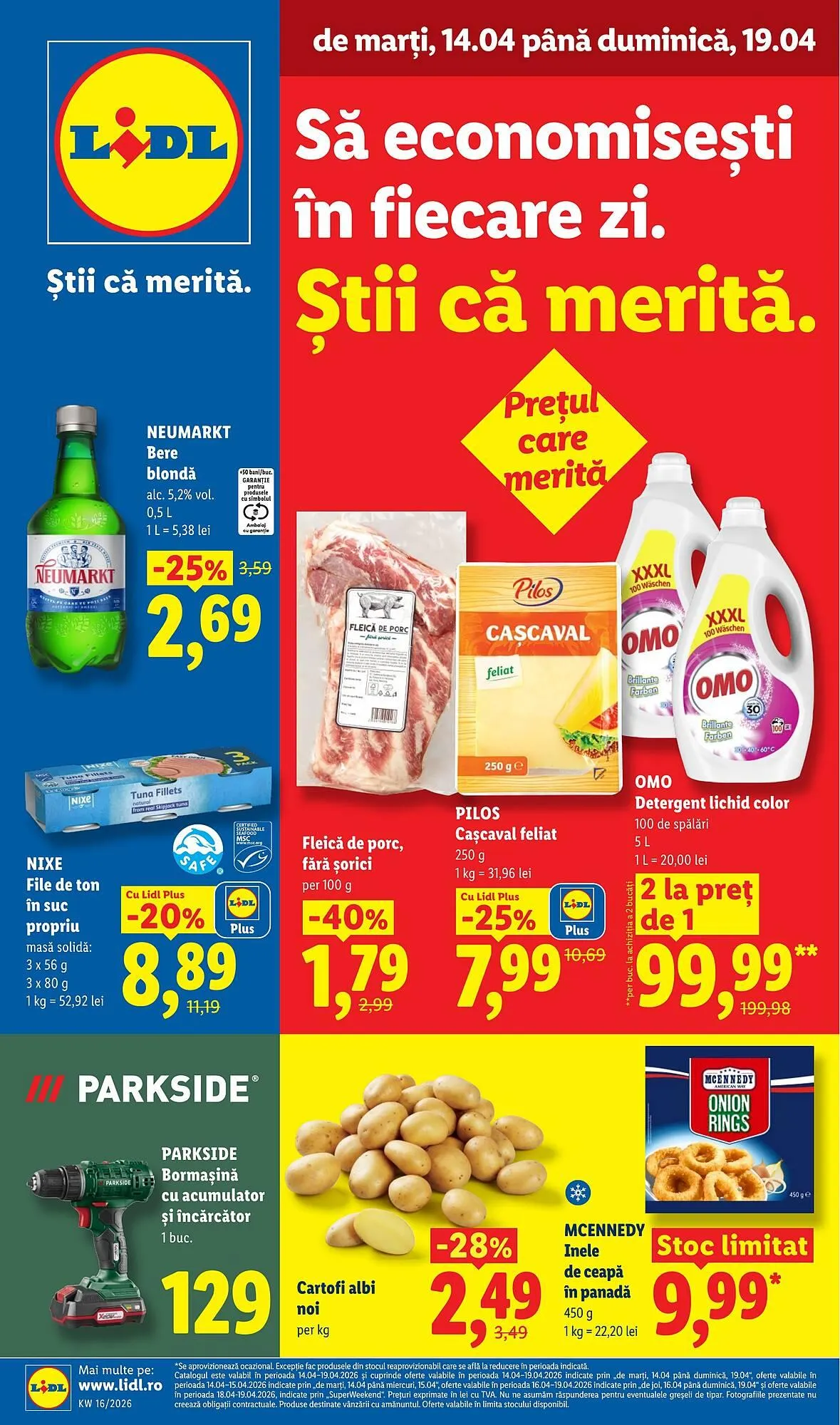 Catalog Catalog Lidl de la 14 aprilie până la 19 aprilie 2026 - Revista Pagina 1