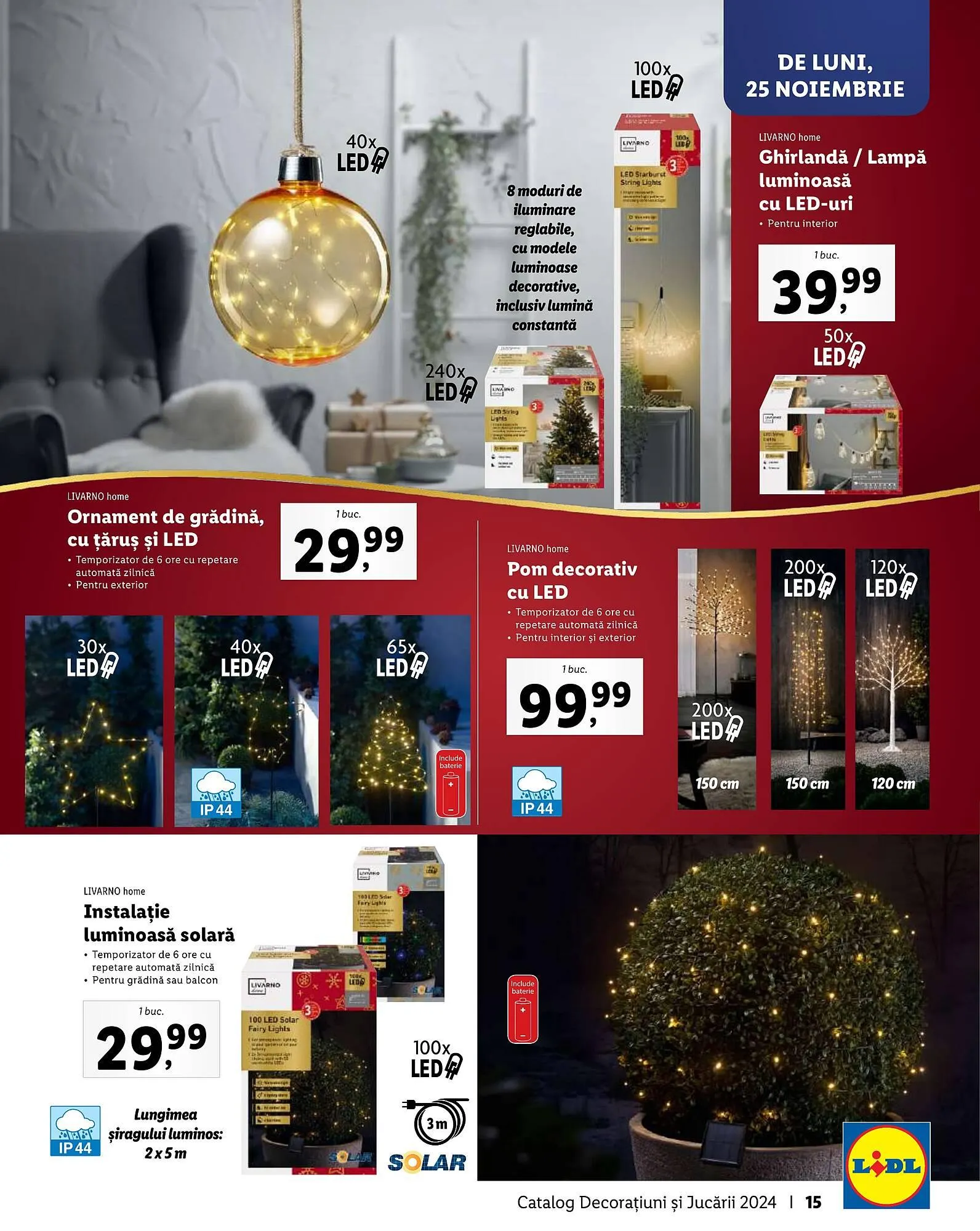 Catalog Catalog Lidl de la 4 noiembrie până la 24 decembrie 2024 - Revista Pagina 15