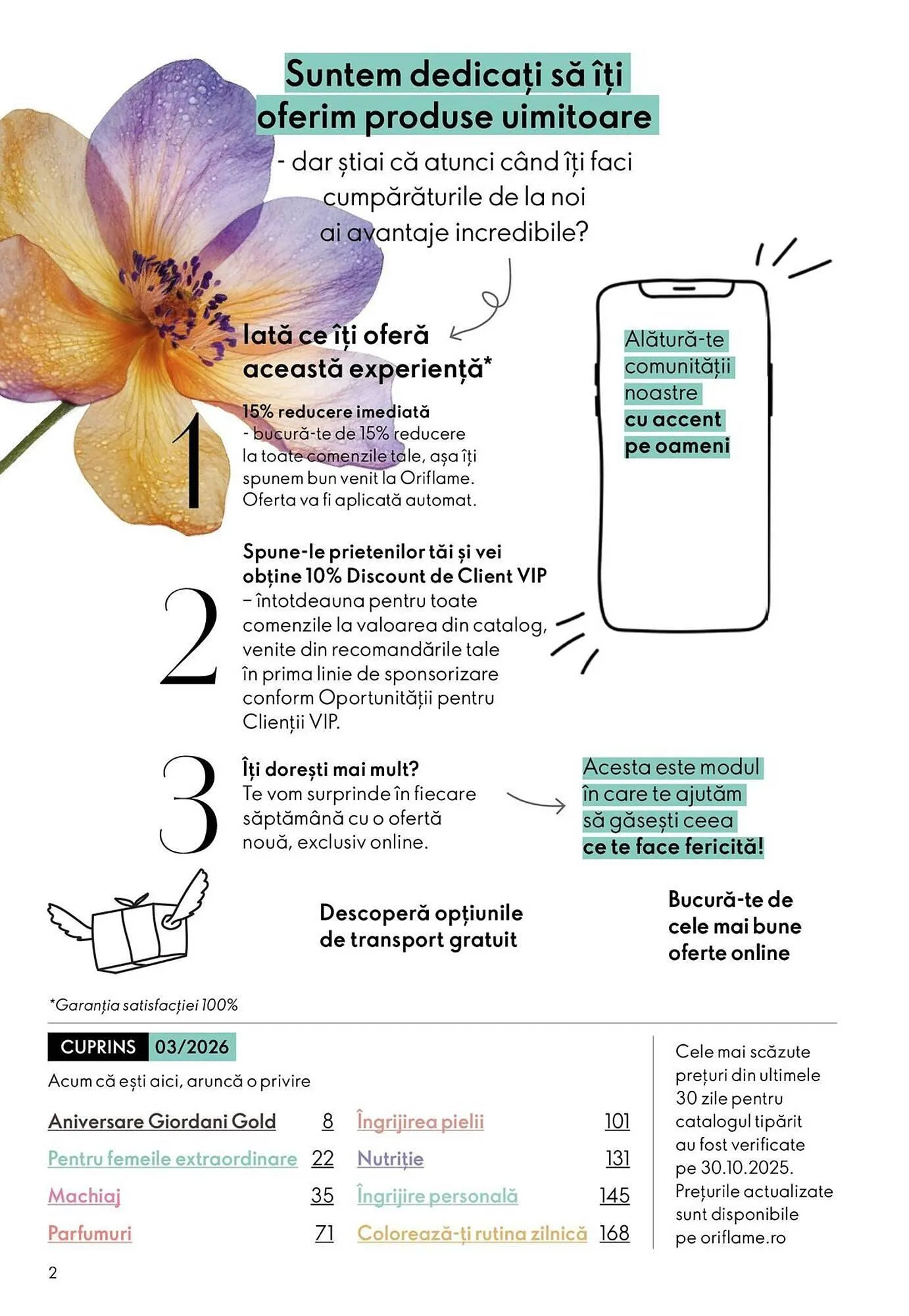 Catalog Catalog Oriflame de la 11 februarie până la 3 martie 2026 - Revista Pagina 2