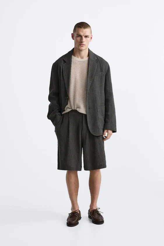 BERMUDA TRAJE ALGODÓN - LINO