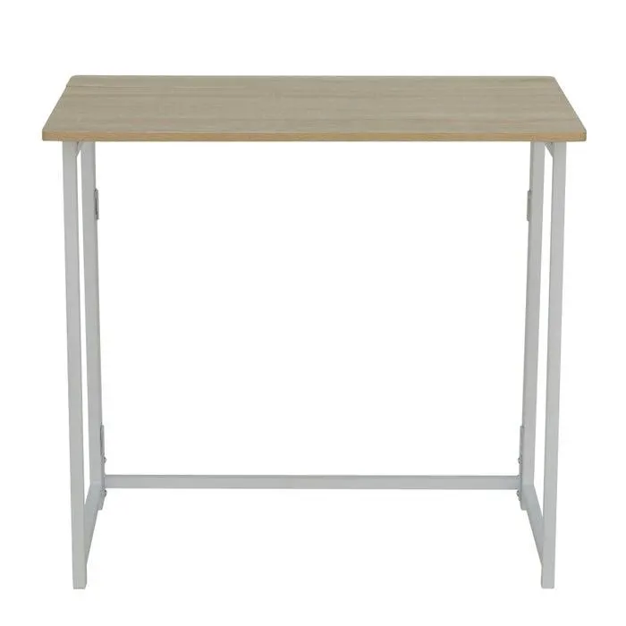 Birou pliabil Ascoli ST30196, pentru calculator, stejar + alb, 80 x 44 x 74 cm, 1C