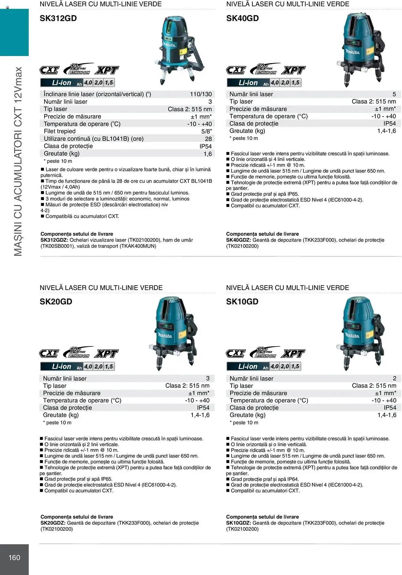 Catalog Catalog Makita de la 8 ianuarie până la 31 decembrie 2025 - Revista Pagina 160