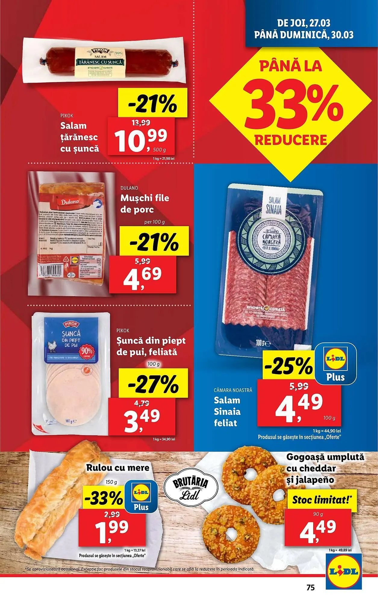 Catalog Catalog Lidl de la 24 martie până la 30 martie 2025 - Revista Pagina 75