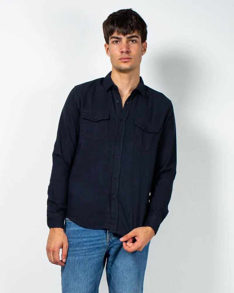 Camasa din bumbac cu guler ascutit si mansete ajustabile 23KOSH3003