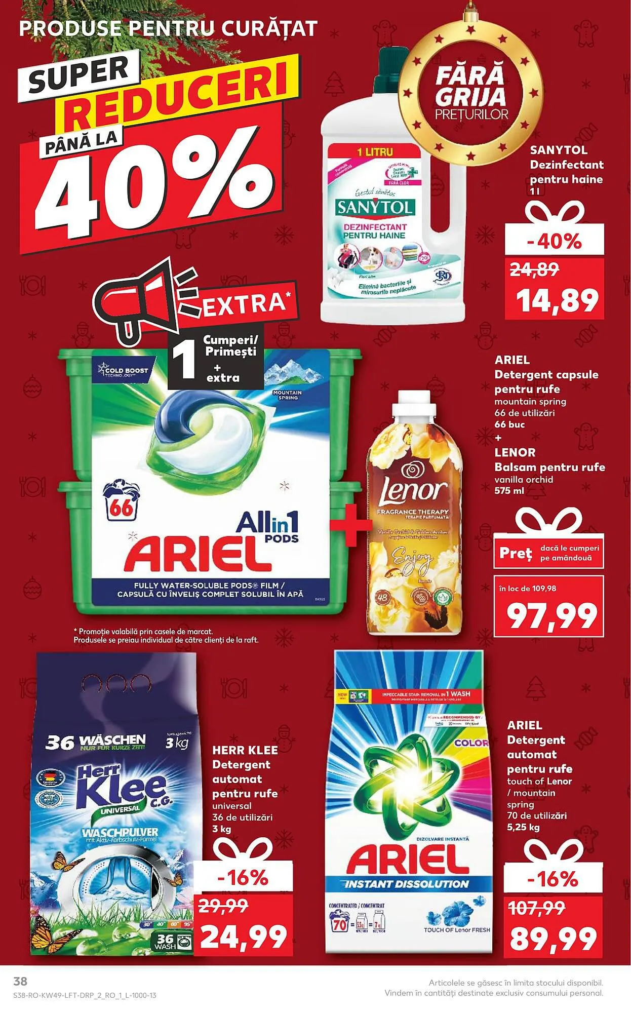 Catalog Kaufland catalog de la 6 decembrie până la 12 decembrie 2023 - Revista Pagina 38