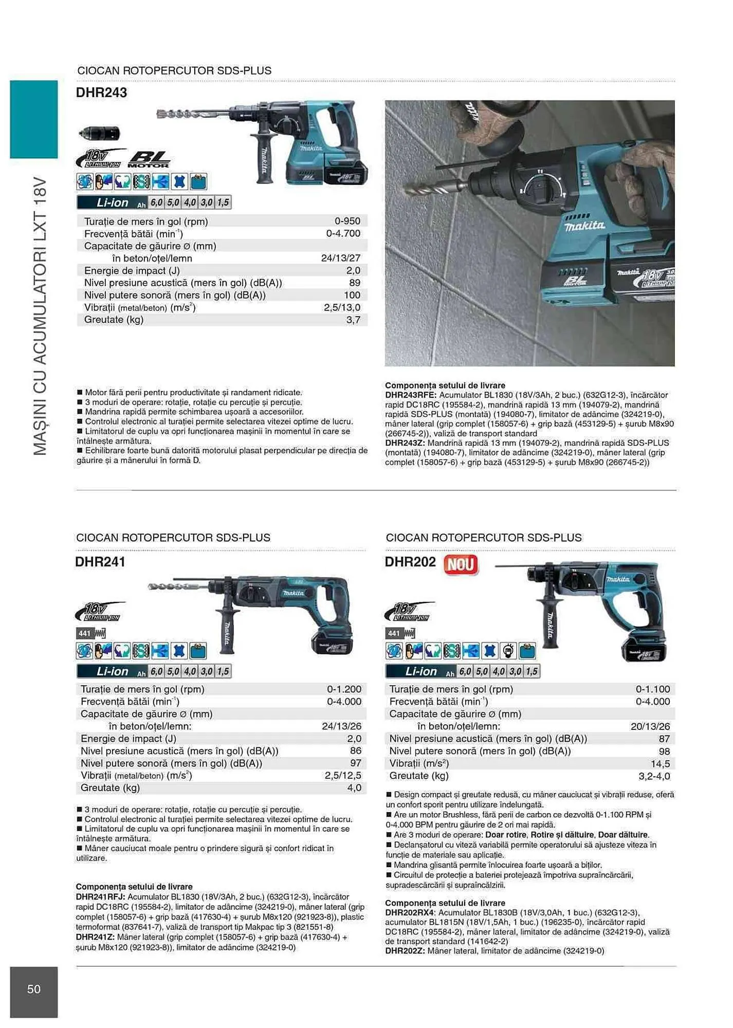 Catalog Makita catalog de la 1 ianuarie până la 31 decembrie 2023 - Revista Pagina 50