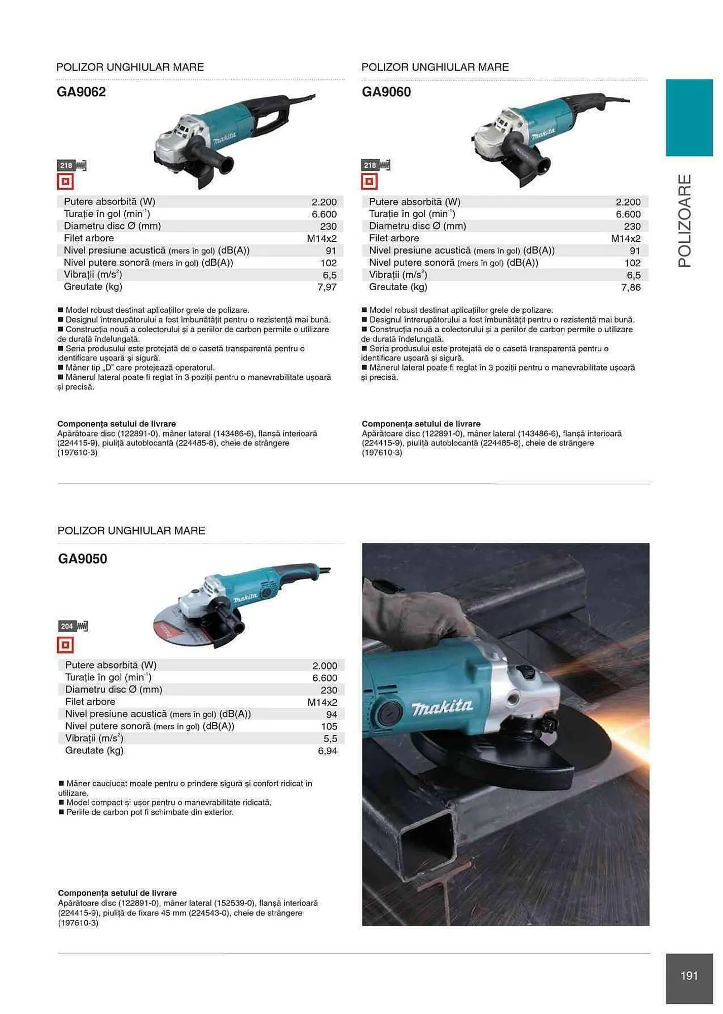 Catalog Makita catalog de la 1 ianuarie până la 31 decembrie 2023 - Revista Pagina 191
