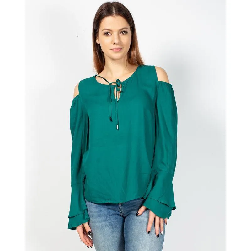 Bluza cu umerii goi si maneci evazate 2117301025