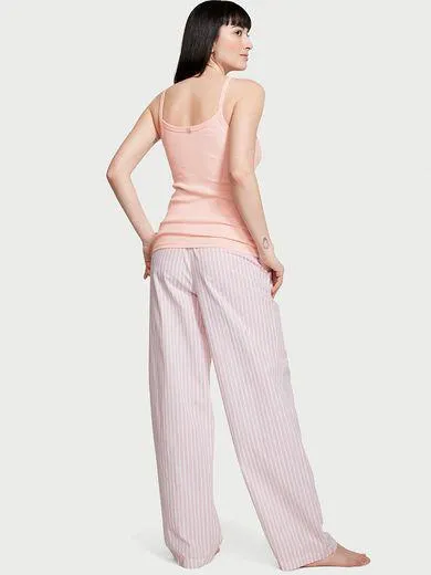 Set Tee-jama cu maiou din bumbac