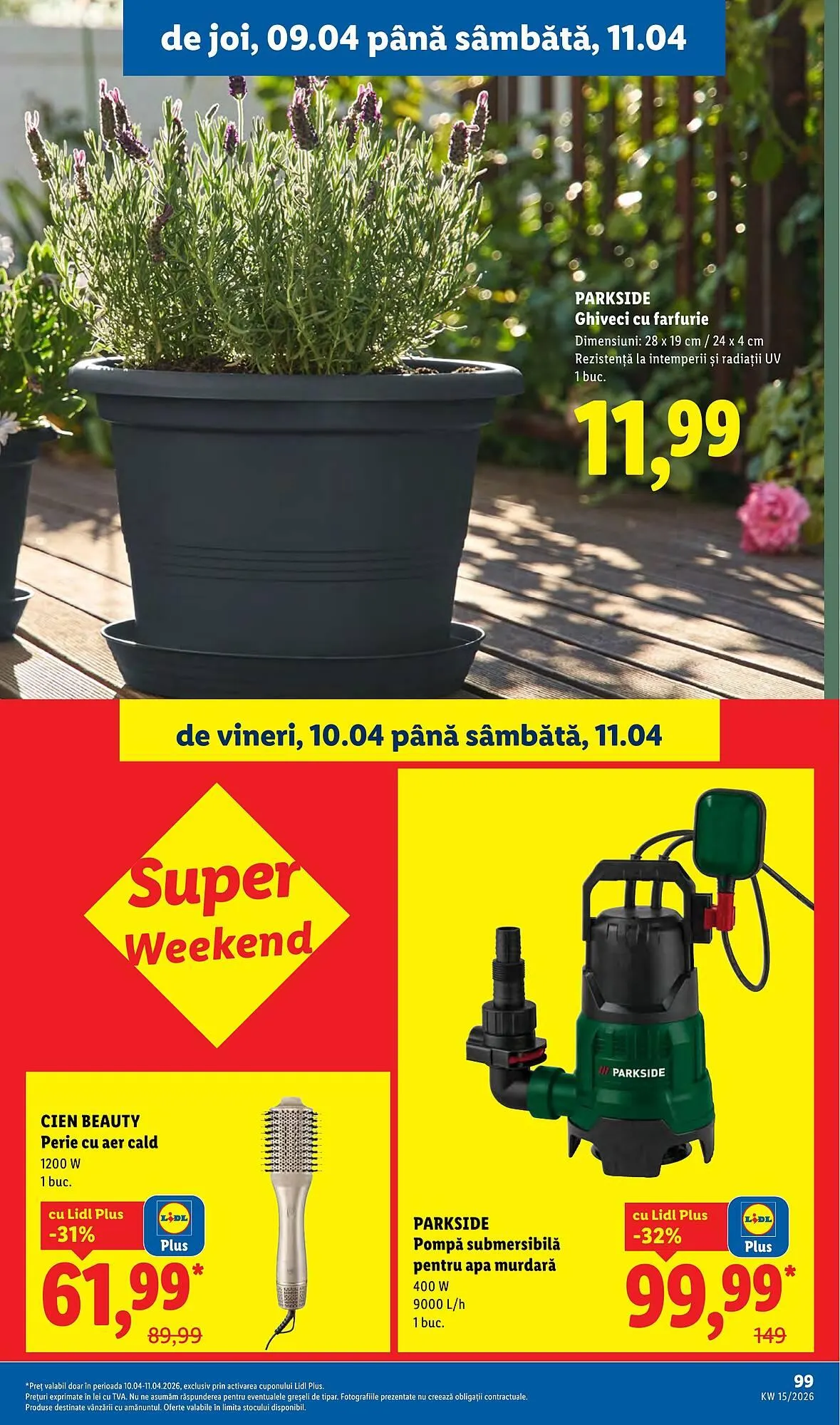 Catalog Catalog Lidl de la 6 aprilie până la 11 aprilie 2026 - Revista Pagina 99