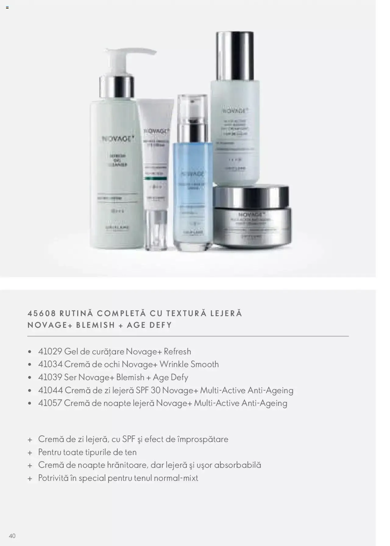 Catalog Oriflame catalog - Ghidul NOVAGE+ de la 1 martie până la 31 decembrie 2023 - Revista Pagina 40