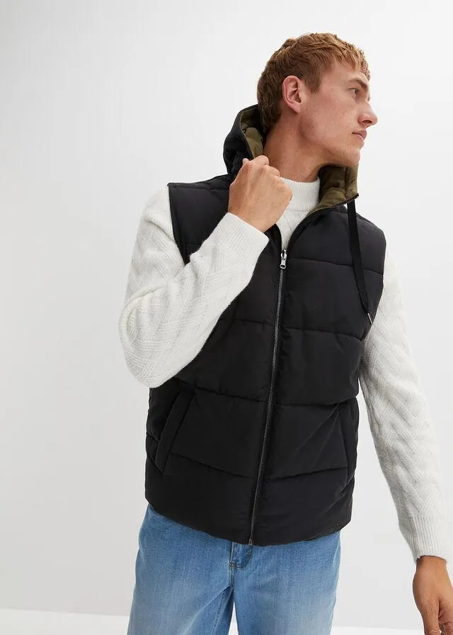 Vestă matlasată din poliester reciclat, reversibilă