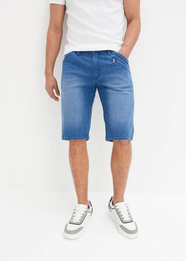 Bermude de blugi cu stretch, loose fit