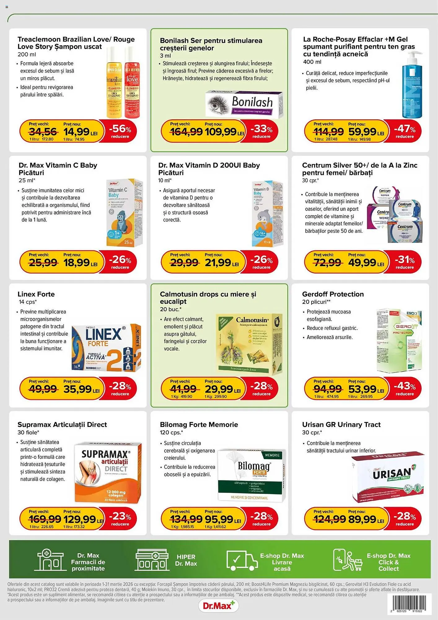 Catalog Catalog Dr.Max de la 28 februarie până la 31 martie 2026 - Revista Pagina 8