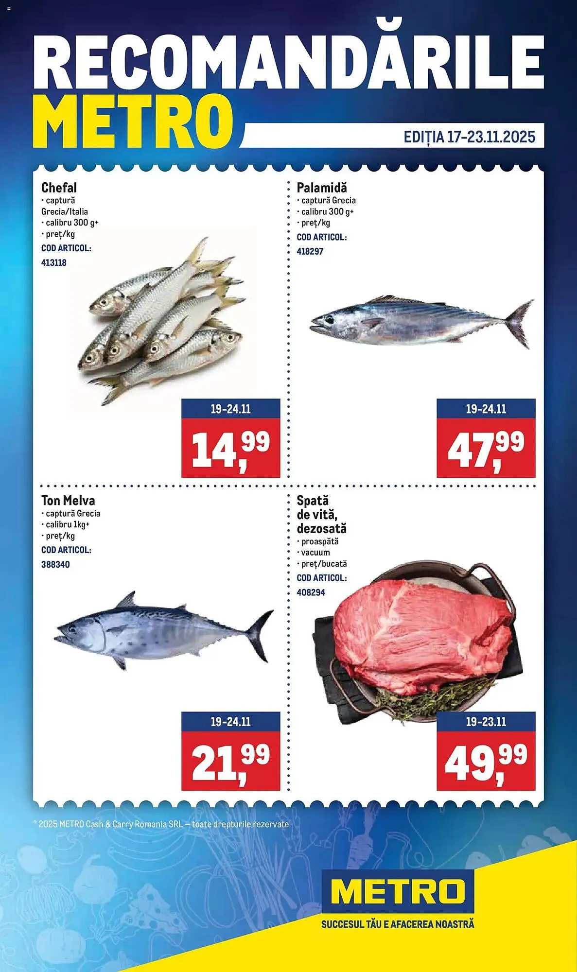 Catalog Catalog Metro de la 16 noiembrie până la 23 noiembrie 2025 - Revista Pagina 1