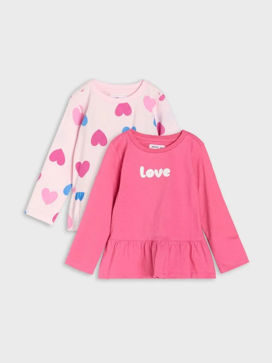 Set 2 tricouri cu mâneci lungi