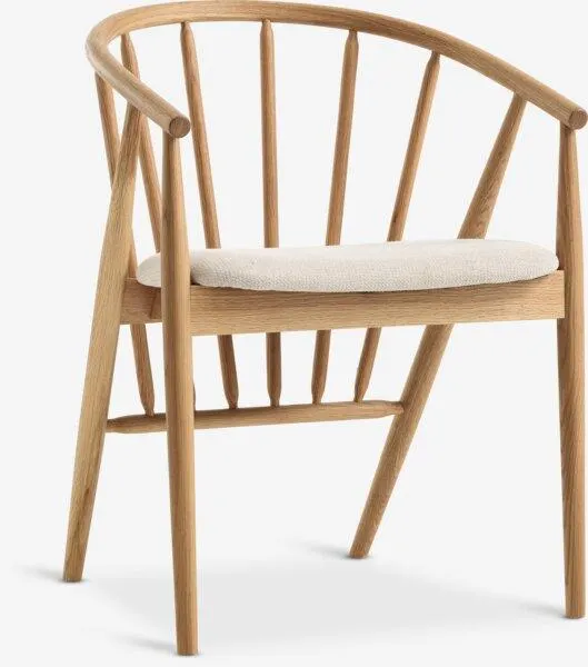 Scaun ARNBORG stejar natur/crem