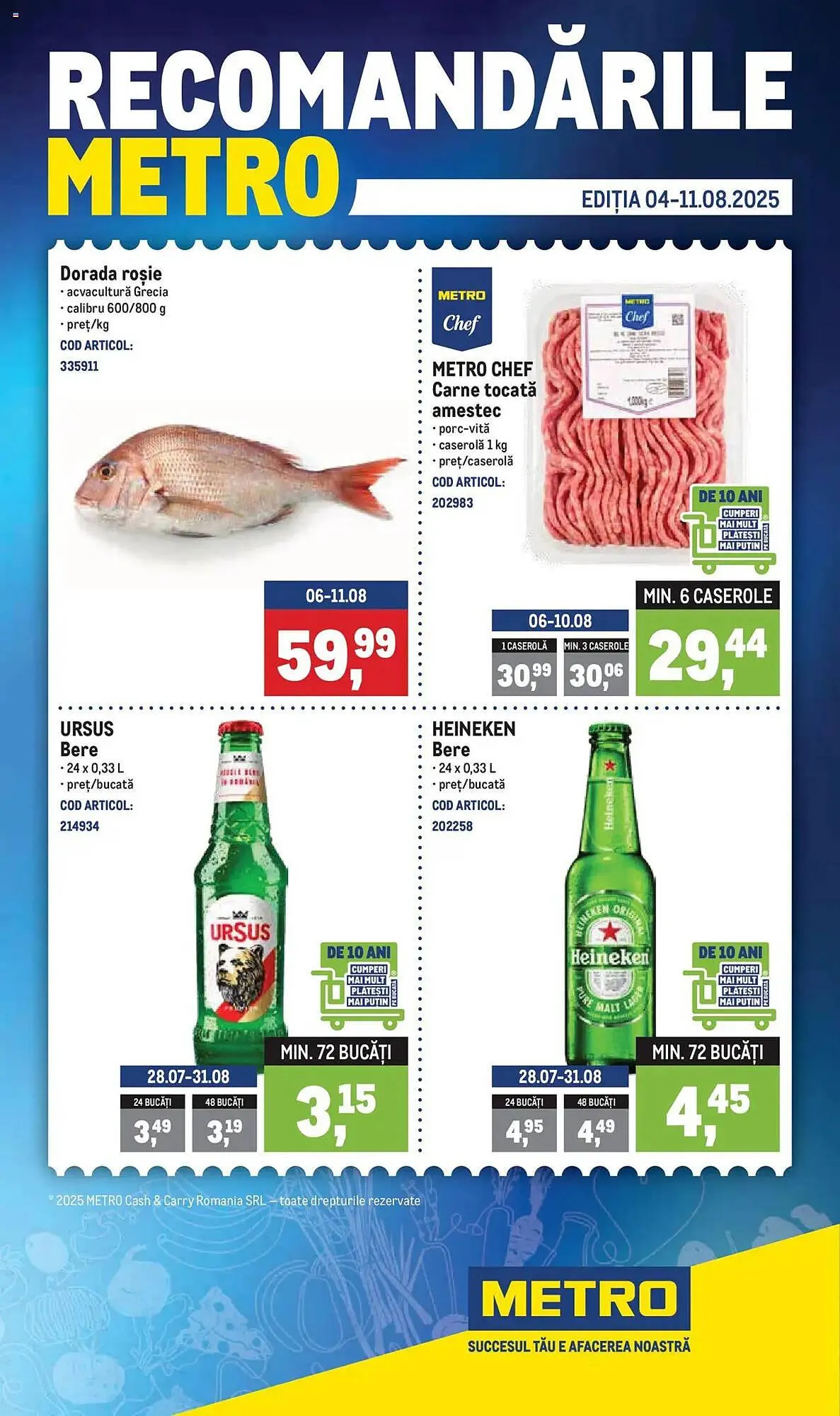 Catalog Catalog Metro de la 4 august până la 11 august 2025 - Revista Pagina 1