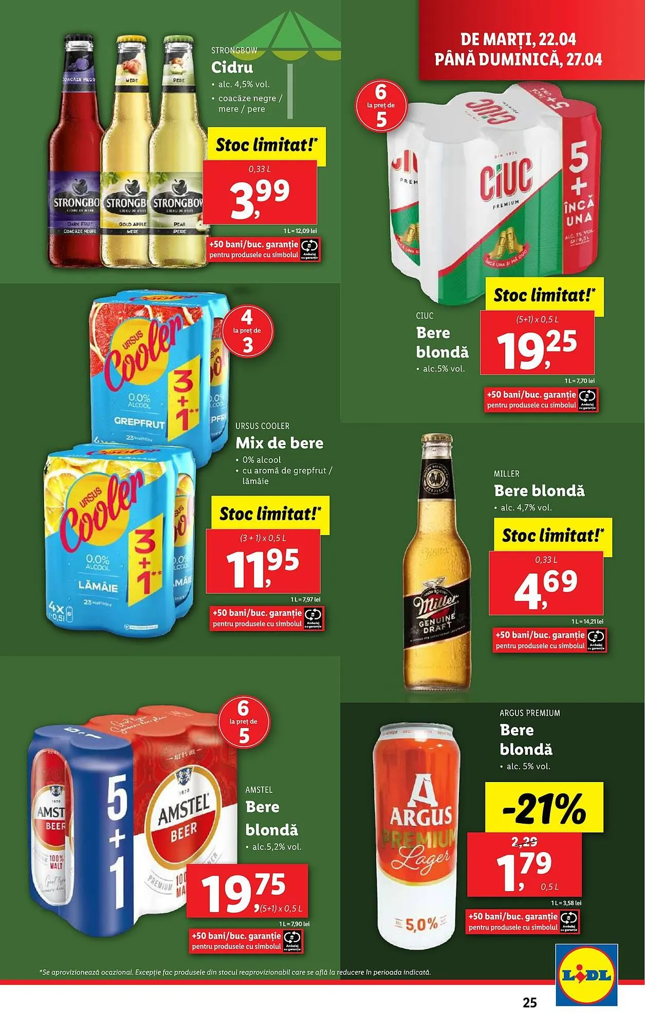 Catalog Catalog Lidl de la 22 aprilie până la 27 aprilie 2025 - Revista Pagina 25