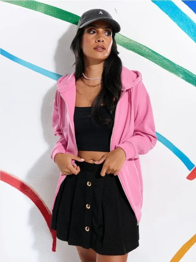 Bluză sport cu fermoar lung