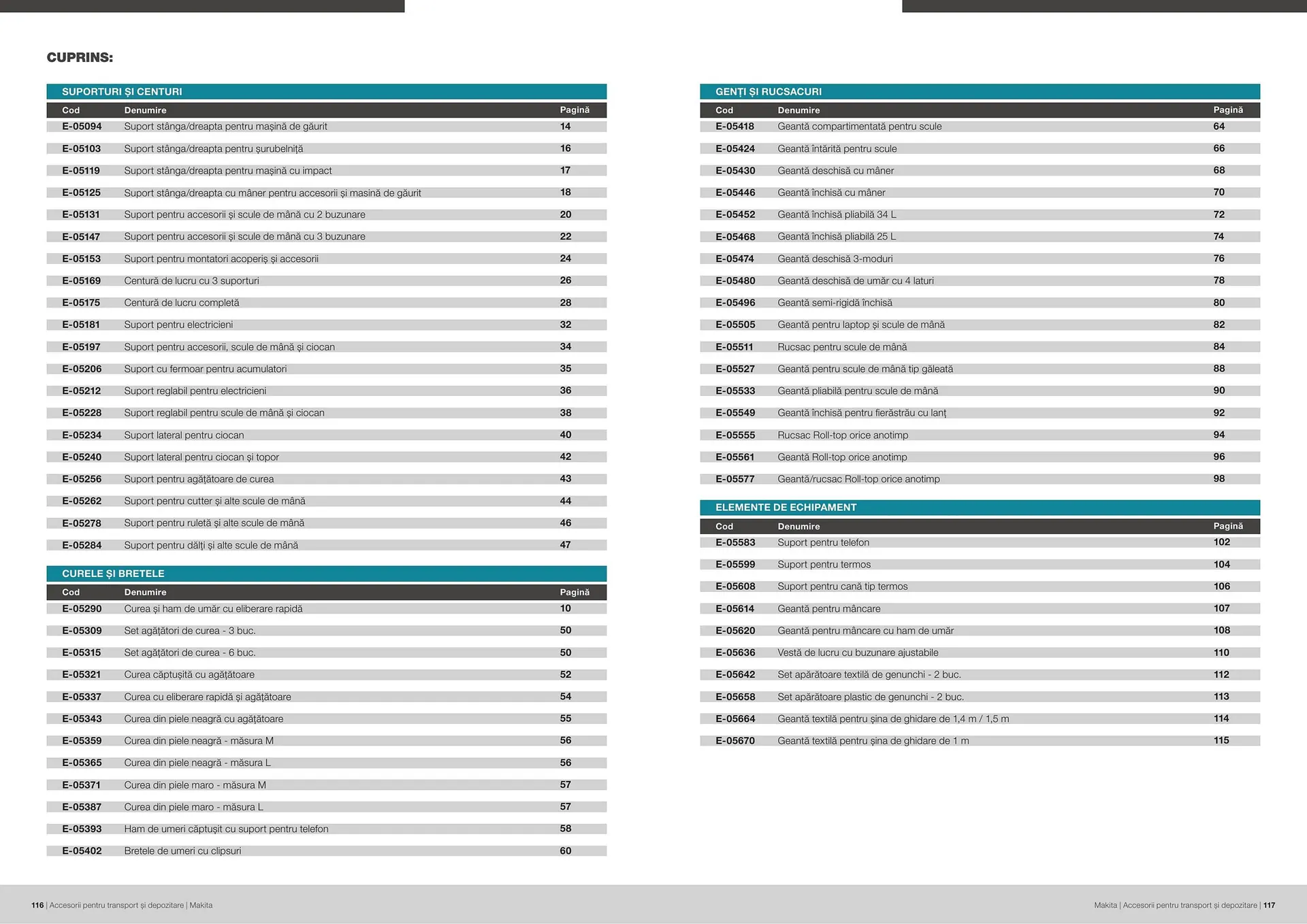 Catalog Makita catalog de la 27 iulie până la 31 decembrie 2023 - Revista Pagina 59