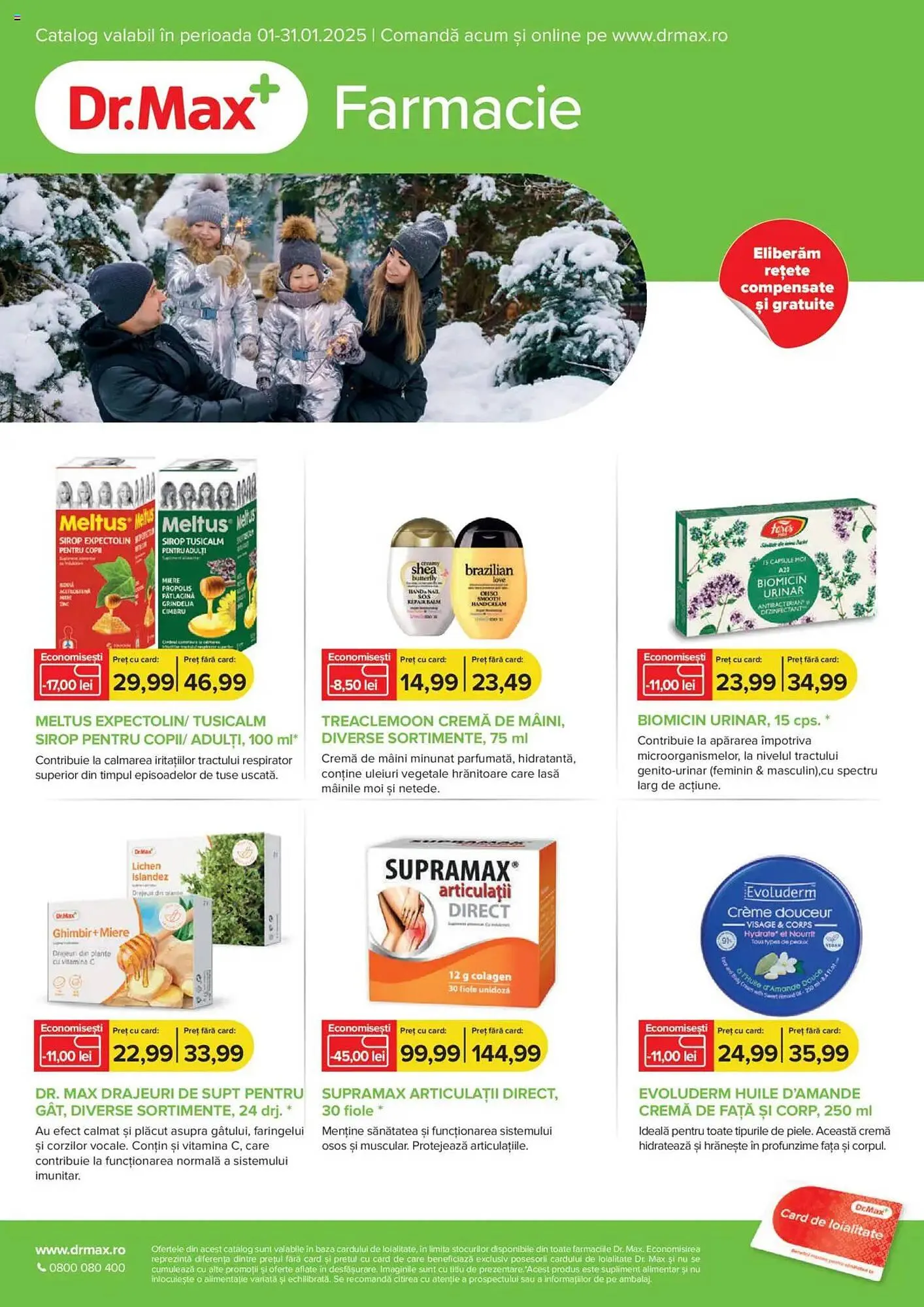 Catalog Catalog Dr.Max de la 1 ianuarie până la 31 ianuarie 2025 - Revista Pagina 1