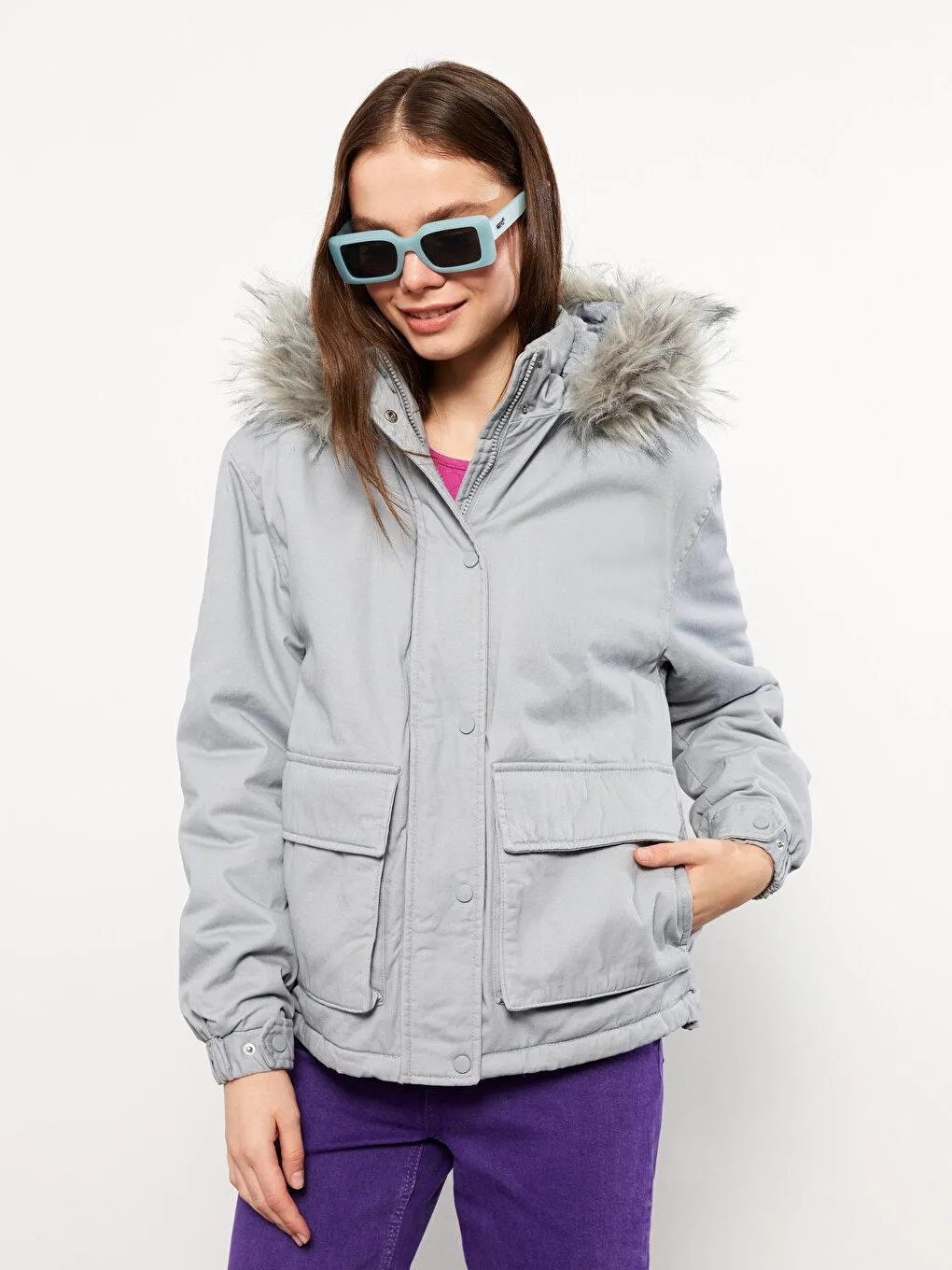 Hanorac Cu Mânecă Lungă Şi Cu Glugă,Pentru Femei