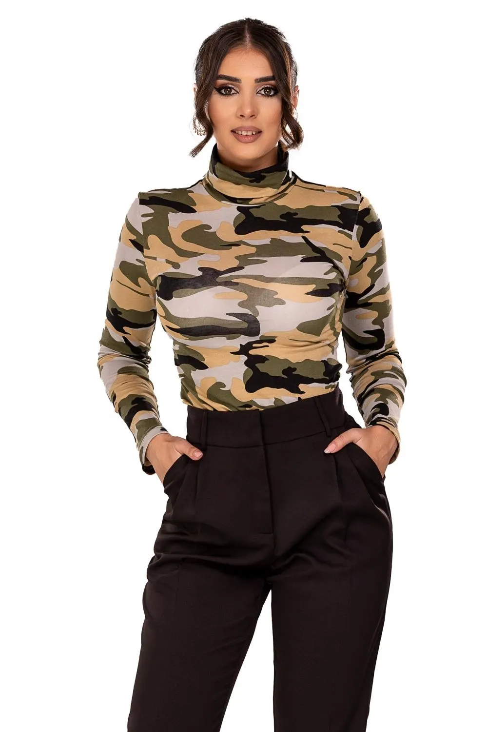 Helanca cu imprimeu safari