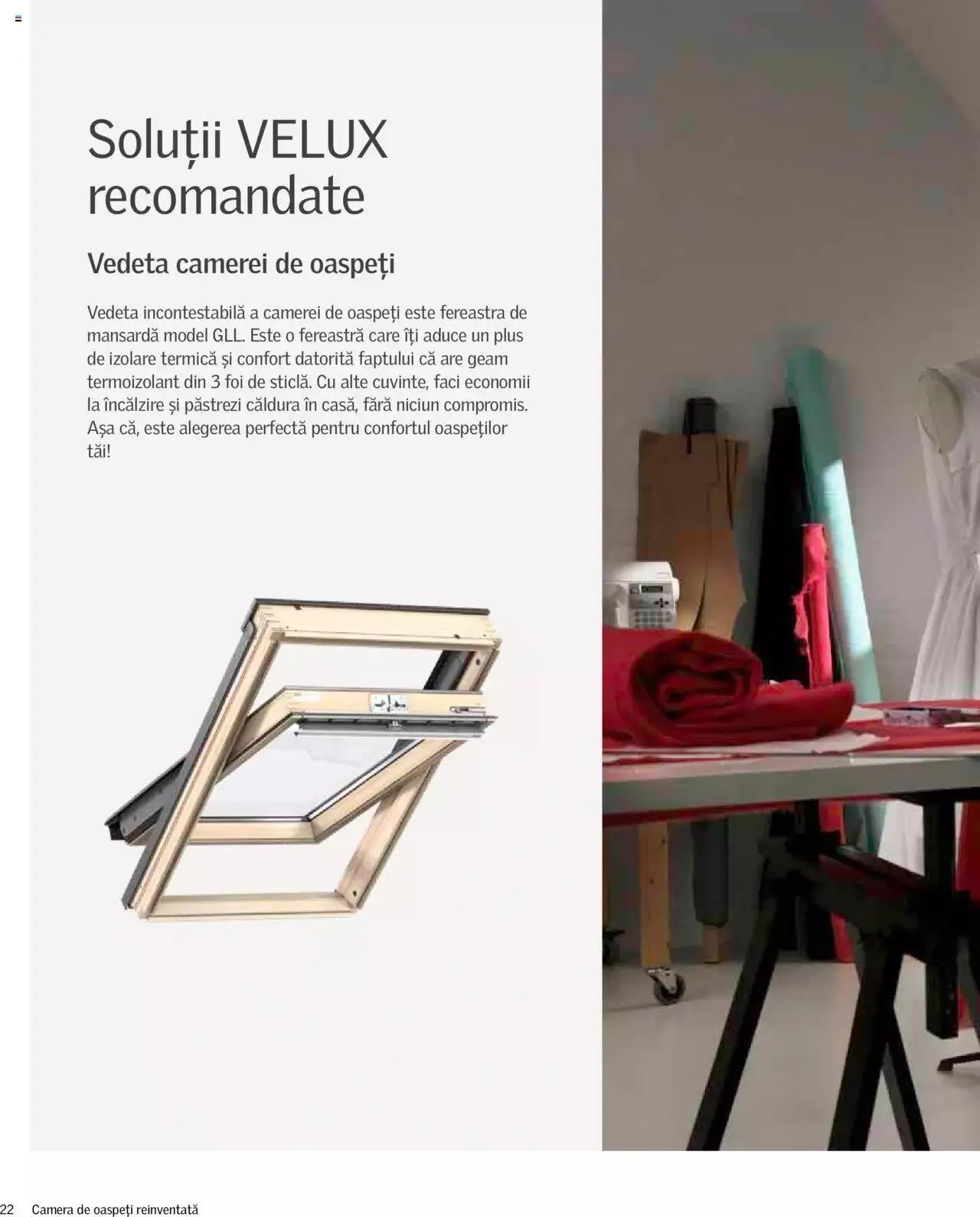 Catalog Velux catalog - Camera de oaspeți reinventată de la 27 decembrie până la 31 decembrie 2023 - Revista Pagina 22