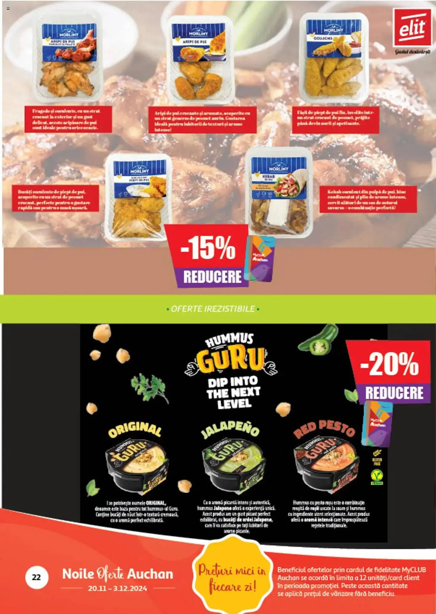 Catalog Catalog Auchan de la 20 noiembrie până la 3 decembrie 2024 - Revista Pagina 22