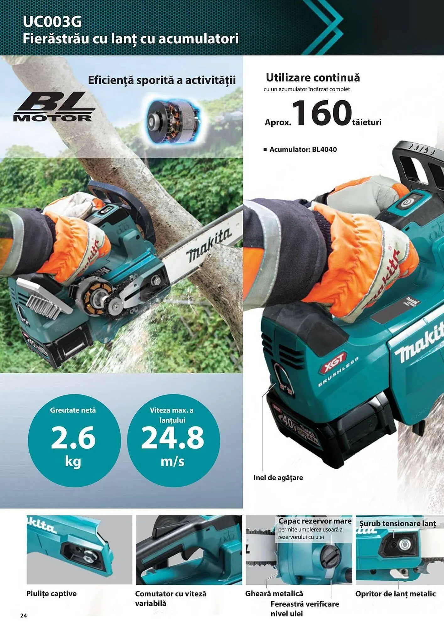 Catalog Сatalog Makita de la 19 iunie până la 31 decembrie 2024 - Revista Pagina 24