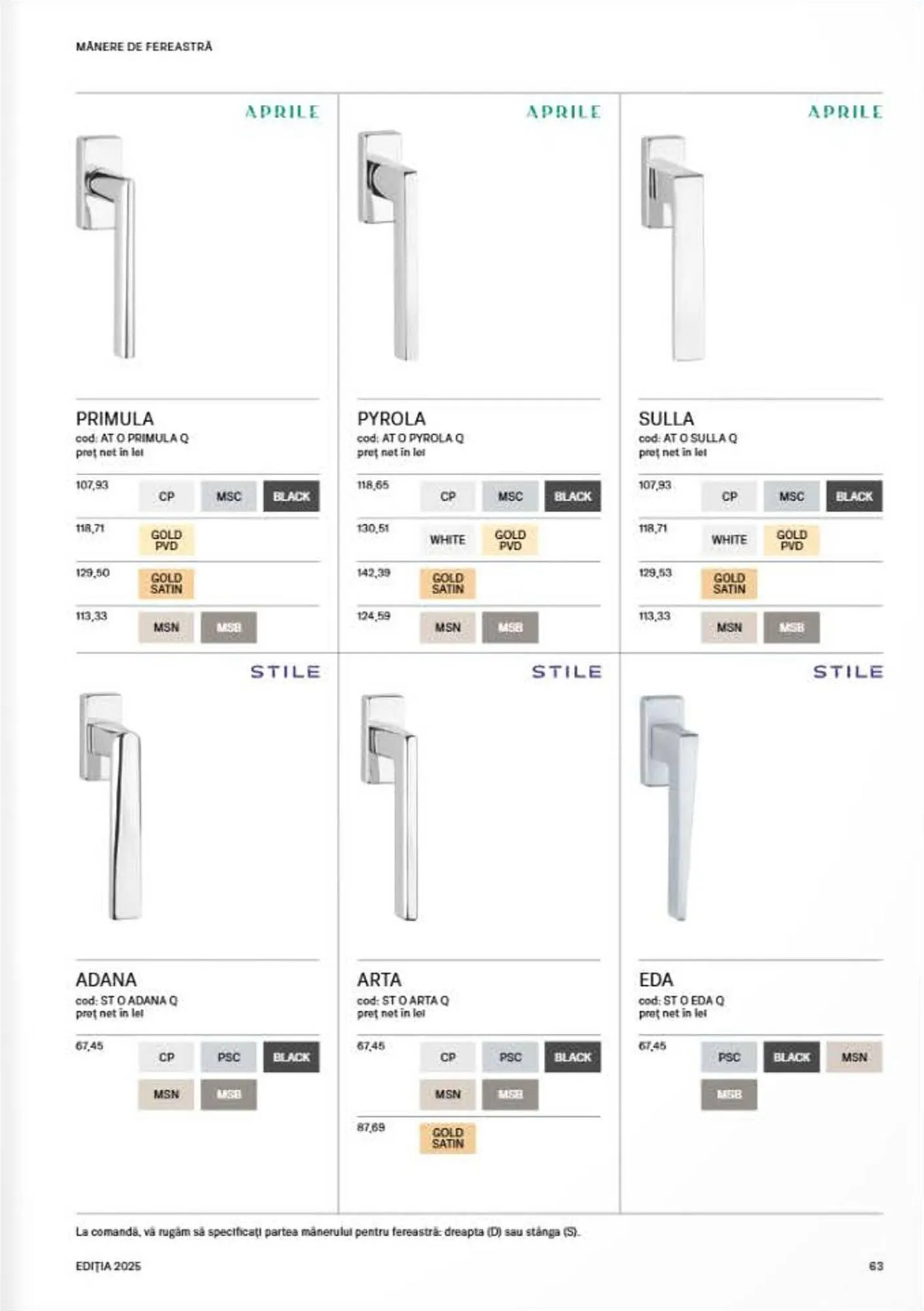 Catalog Catalog Proges de la 8 septembrie până la 31 decembrie 2025 - Revista Pagina 65