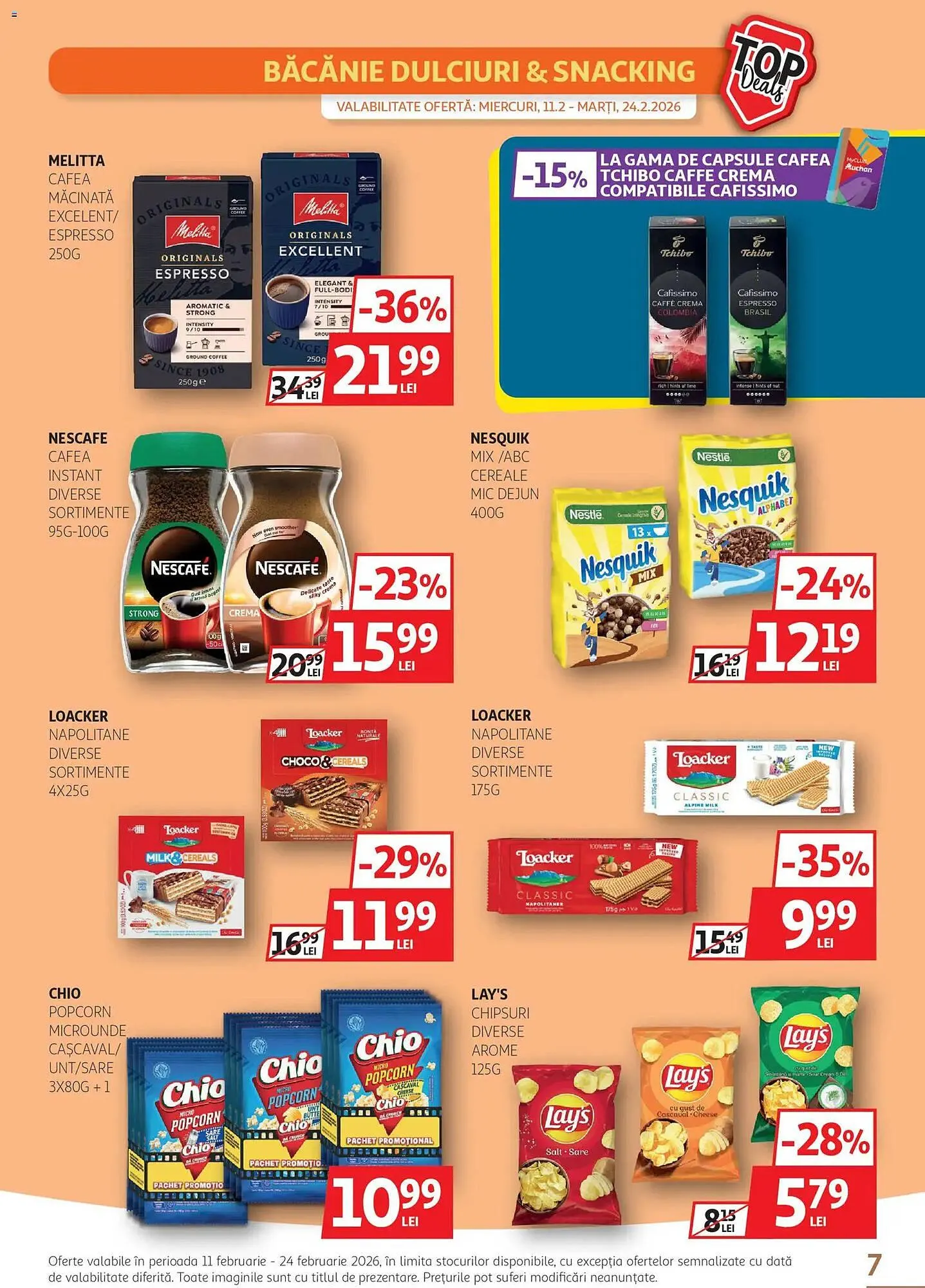 Catalog Catalog Auchan de la 11 februarie până la 24 februarie 2026 - Revista Pagina 7