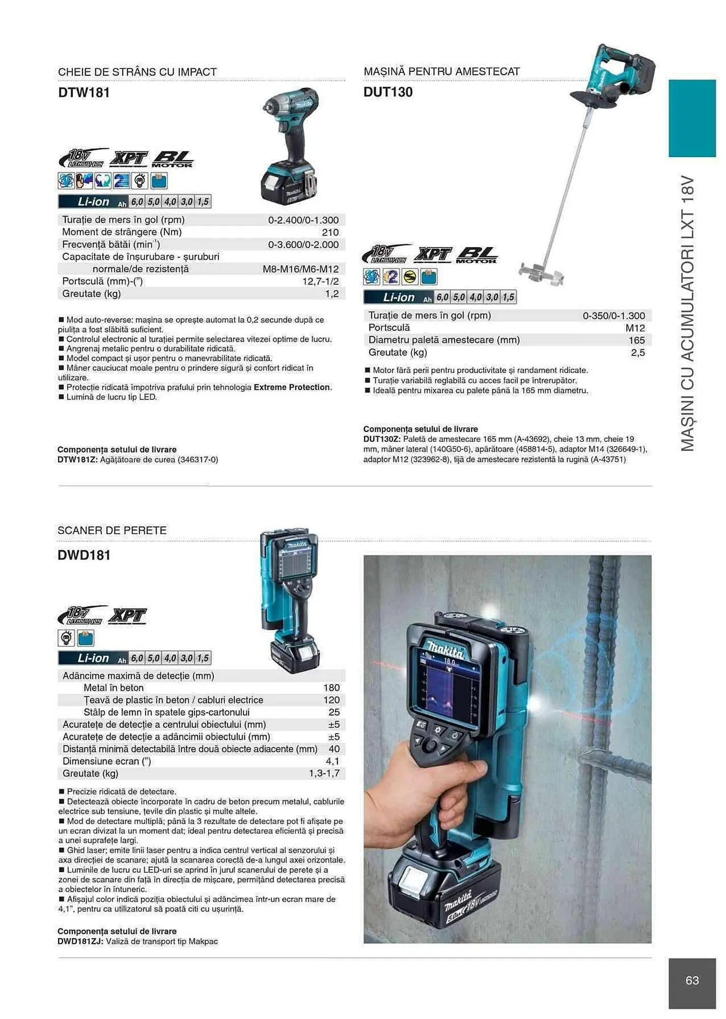 Catalog Makita catalog de la 1 ianuarie până la 31 decembrie 2023 - Revista Pagina 63