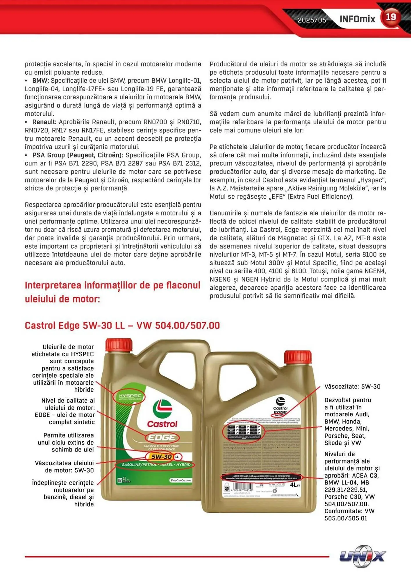 Catalog Catalog UNIX Auto de la 1 mai până la 31 mai 2025 - Revista Pagina 19